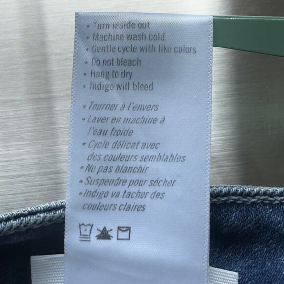 PAIGE HIGH RISE STRAIGHT STELLA CROPPED JEANS IN CEYLON DESTRUCTED NWT SIZE 27‎ - Picture 14 of 16